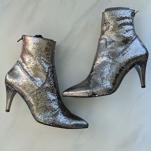 Free People Silver Willa Ankle Boot